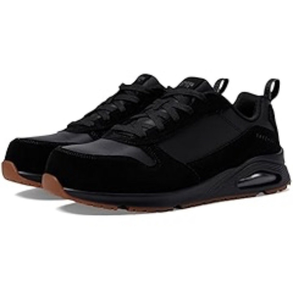 SKECHERS Work  Uno SR - Kolen Comp Toe‎ Men's Black Size 12